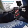 MOTOPOWER MP0608 3.1Amp Motorcycle Dual USB Port SAE to USB Adapter Battery Monitor with Switch Control and LED Indicators
