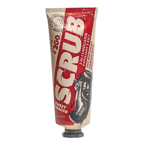 18.21 Man Made Octane 200 Scrub for Face, Body and Scalp in Sweet Tobacco: Pore Cleanser, Exfoliator Wash and Scrub infused with Bamboo, Jojoba & Macadamia Oil to Moisturize, Hydrate, Clean & Renew