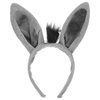 Holibanna Animal Donkey Ear Headbands Party Favors Zoo Animal Costume Headband Jungle Plush Donkey Ear Hair Hoop for Adult Holiday Zoo Birthday Animal Party Cosplay