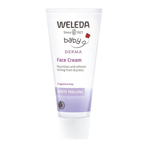 Weleda Baby Sensitive Care Face Cream, 1.7 Fluid Ounce, Plant Rich Moisturizer with White Mallow, Pansy and Sweet Almond Oil