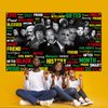 Sunwer Black History Month Backdrop Afro African American Famous People Decoration School Classroom Bulletin Board Hanging Banner (5.9×3.6ft)