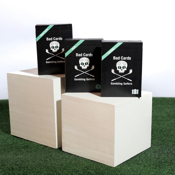 Bad Cards Fore Gambling Golfers | Interactive Golf Gambling Card Game | Introduces Fun Prop bets at Each Hole | Does not Affect Your Score | for All Skill Levels