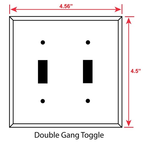 Art Plates - Double Toggle Switch Plate - (Made in USA)
