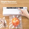 Vacuum Sealer,Equipped With 20 Vacuum Sealed Bags,Fully Automatic Dry and Wet Dual use Food Vacuum Sealer Machine,One Click Intelligent Operation,Digital Display,Super Strong Suction Power