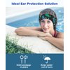 MoKo Swimming Headband for Kids, Cute Swinmmers Headband Ear Band for Kids Keep Water Out Waterproof Ear Protection Band for Bathing Swimming Ear Band for Kids Age 1-3 S Size, Blue Rhino Dinosaur