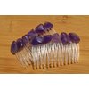 Amethyst Stone Hair Comb (Qty of 2)