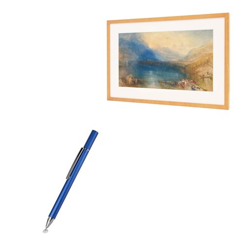 BoxWave Stylus Pen Compatible with CANVIART Canvia Smart Digital Canvas Display and Frame - FineTouch Capacitive Stylus, Super Precise Stylus Pen - Lunar Blue
