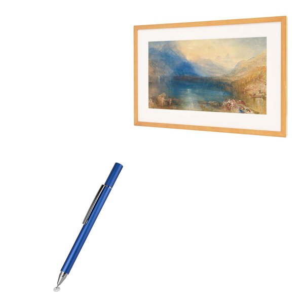 BoxWave Stylus Pen Compatible with CANVIART Canvia Smart Digital Canvas Display and Frame - FineTouch Capacitive Stylus, Super Precise Stylus Pen - Lunar Blue