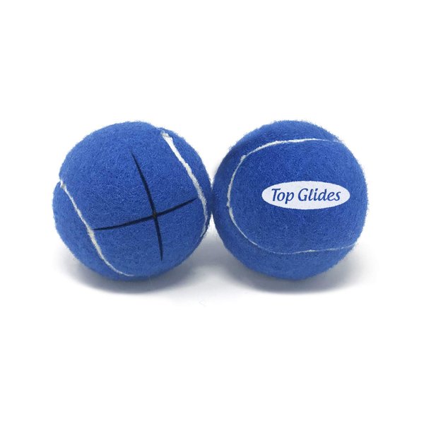 Top Glides Precut Walker Tennis Ball Glides (Dark Blue)