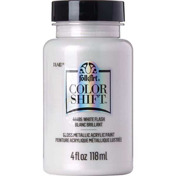 FolkArt 44495 Color Shift Metallic Paint, 4 oz, 4 Fl Oz (Pack of 1), White