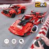 STEM Building Blocks Toys for Ages 6-12, DIY Construction RC Car Kit with Remote Control