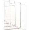 iDesign The Sarah Tanno Collection Plastic Cosmetics and Makeup Palette Organizer, 7-Compartment, Clear