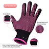 MORGLES Heat Gloves for Hair Styling, 2Pcs Professional Heat Resistant Gloves Silicone Heat Mat 6pcs Hair Clips and 2pcs Styling Comb for for Curling Iron Wands Flat Iron