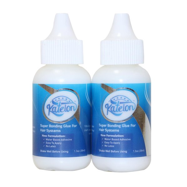 Lace Glue Wigs 2pcs/lot 76ml/2.6OZ - Invisible Bonding Glue Lace Wig Glue Hair Replacement Adhesive Strong Hold Transparent Hair Glue for Lace Wigs, Oily Scalps, Hairpiece, Frontal Toupee Hair Systems