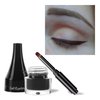MAEPEOR Gel Eyeliner 10 Colors Smooth Cream Matte Eyeliner Gel Longlasting Waterproof and Smudgeproof High Pigment Eyeliner with Brush (03 Brown)
