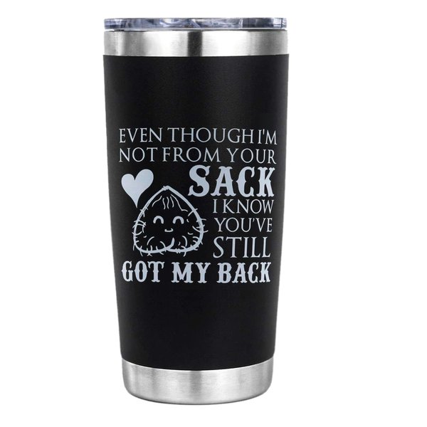 OHSunFLower2 Stepdad 20 Oz Tumbler Stepfather Birthday Gifts Idea Stepdad Gifts from Daughter Son Bonus Dad Father's Day Gift Step Dad