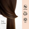 Dark Coffee Hair Dye Shampoo 3 in 1, Natural Hair Color Shampoo for Men & Women, Shampoo Para Canas, Long-Lasting Hair Dye Shampoo for 100% Gray Hair Coverage Brown Hair Dye 500ml (Dark coffee)
