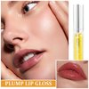 QIUFSSE Lip Plumper Gloss Lips Plumping Lip Gloss,Hydrating and Reduce Fine Lines,No Chapped Lips,Softer Bigger Fuller Lips, Natural Lip Plump Lip Care Products