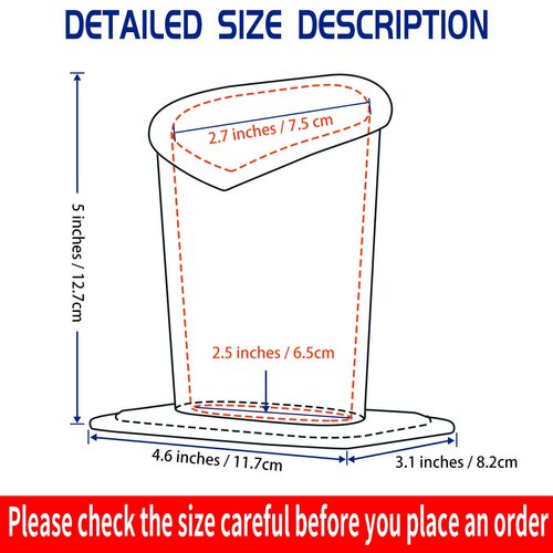 PG6 Plush Lined Eyeglasses Holder Stand Case Protective Glasses Case for Desks, Plum Blossom