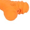 Dog Chew Bones Toy,Latex Squeaky Dog Toy,Pet Puppy Cat Squeaky Chewing Play Toys Bone Shaped Toys for Puppy (Orange)