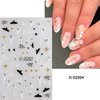 4 Sheets Rhinestones Halloween Stickers 3D Self Adhesive Spider Ghost Nail Art Stickers Glitter Luxury Charms Nail Decals Spooky for Women Halloween DIY Manicure Salon