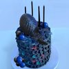 Fantasy Dragon Cake Topper Dragon Eggs Cake Decor Blue Black Balls Cake Decor for Baby Shower Birthday Wedding Party Supplies