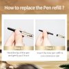 CATKIN Eyebrow Pencil with Comb Gray Long Lasting Waterproof, Draw Eyebrow Shaping Color Makeup for Natural Daily Look with free Refill Pen