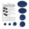 Pro-Fix Down Jacket Repair Patches Easy to Use, Pre-Cut, Self-Adhesive, Waterproof, Tear-Resistant Rip-Stop Nylon Fabric Patches for Jackets & Patches for Clothing, Down Jacket Patches - Dark Blue
