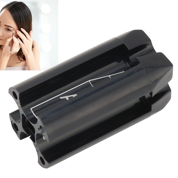 Sharpening Tool Duckbill Sharpener for Eyebrow Pencil, 4-in-1 Multifunctional Eyebrow Cosmetic Pencil, Permanent Makeup Tool for Beginners & Professional (Black)