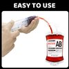 20 Pack Halloween Blood Bags, Reusable Blood Bags Pouches, 12 FL Oz Blood IV Bags Containers for Halloween Props, Halloween, Vampire, Zombie, Medical, Nurse Party Favors