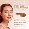 gwynth Teak Wood Gua Sha Facial Tool for Face and Body Massage, Anti-Aging Reduce Puffiness Wrinkles Shape Jawline Skincare Routine Treatment, Wooden Gua Sha Massager with Travel Pouch for Gift Set