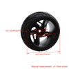 Mxfans RC 12mm Hux Wheel Rims & Rubber Tires for RC 1:10 On Road Drift Car Pack of 4