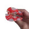 Cute Gemstone Mushroom Hair Clip,Acetate Hair Clip,Small Claw Clip for Women,Red, 1 Count (Pack of 1)