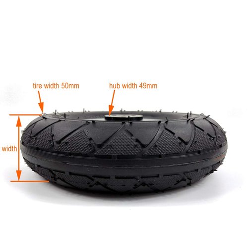 200x50 Electric Scooter Solid Wheel Or Air Wheel 8 Inch Scooter Wheel with Solid Tire Or Air Tire With tube Alloy Hub 8" Trolley Caster(Solid Wheel)