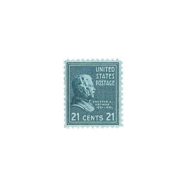 USA 1938 21-Cent Chester Arthur Postage Stamp, Catalog No 826, Mint Never Hinged
