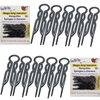 Good Hair Days Hair Pins - Plastic, U-shaped Magic Grip Hairpins, Strong Durable Pins For Fine, Thick & Long Hair, Hair Styling Accessories, Set of 20 (Black)