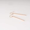 Minimalist Rose Gold Plated Long Vertical Bar Drop Earrings - Hypoallergenic, Versatile Geometric Design Fashion Jewelry for Women and Girls by MJLULU