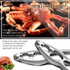 Crab Leg Crackers and Tools Shellfish Crab Claw Cracker Seafood Lobster Crackers and Tools, 4 Pack Nut Crackers for Crab Legs