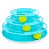 Our Pets Wobble Triple Chase Ball Track Interactive Cat Toy for Indoor Cats with Catnip (Cat Toys, Kitten Toys for Hunting and Chasing w/Rattling, Rolling Balls) Also Fun for Multiple Cats