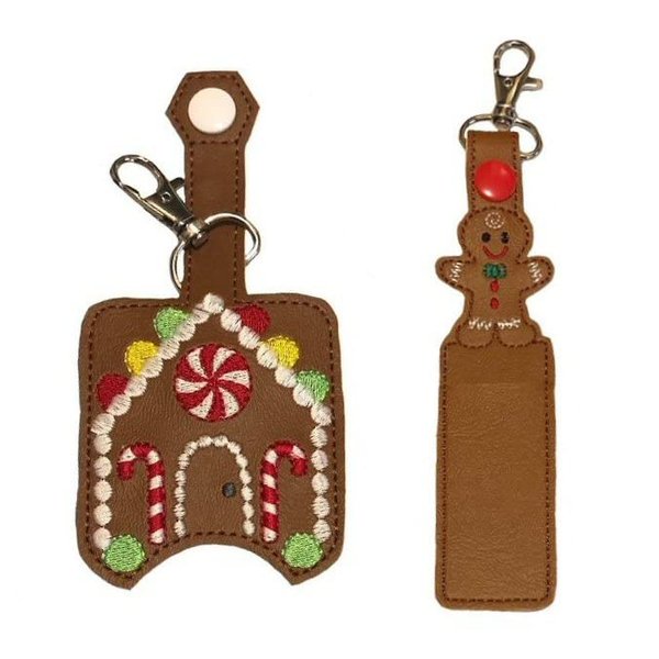 Gingerbread House Hand Sanitizer Holder and/or Lip Balm Holder
