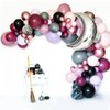 HPWF Halloween Witch Party Decorations Purple Black Gray Balloon Garland Arch With Moon Balloons For Halloween Witch Theme Baby Shower Birthday Bachelorette Party