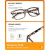 TIJN Progressive Multifocus Reading Glasses for Women Anti Blue Light Blocking Readers Vintage Square Nerd Eyeglasses