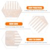 Beaupretty Wide Tooth Comb Tortoise Comb Hair Detangler No Handle Comb Acetate Pocket Hairdressing Comb for Thick Curly Wavy Wet Dry Hair White
