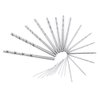 25 Pieces 0.3-3.6mm Grasp Range Chuck Hand Twist Drill with 25 HSS Drill Bits Wood Drilling Tool for Wood, Jewelry, Plastic, Miniature