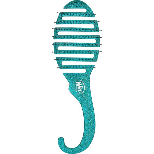 Wet Brush Shower Hair Brush Detangler - Exclusive Ultra-soft IntelliFlex Bristles - Minimizes Pain And Protects Against Split Ends & Breakage - Comb For Women, Men, Wet & Dry Hair - Green Glitter