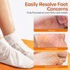 modelones Foot Peeling Mask 3 Pack, Exfoliating Foot Mask for Dry Cracked Feet, Callus Dead Skin Remover for Feet, Additional 3 Pack Collagen Serum for Reviving Baby Soft Smooth Feet, Women and Man