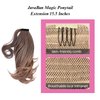 JUVABUN Curly Magic Ponytail Hair Extensions 15.5'-Dark Blonde|Synthetic Hair Extensions |Washeble And Realistic | Hair Extensions Ponytail | 15.5' -Dark Blonde