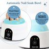 Electric Nail Soaking Bowl Gel Nail Polish Remover Acrylic Dip Powder Remover Soak Off Bowl with Nail Art Brush, ISGR-01 Blue