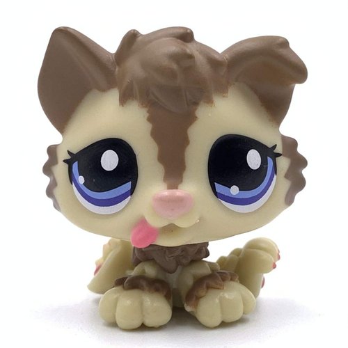LPSCB Custom-Made Baby Pet Shop Toy Collie Puppy Mini Bobble Head Dog Animal Figure 1 Inch