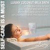 Luxiny Vegan Milk Bath Soak Made with Moisturizing Coconut Milk Powder & Sweet Almond Oil for a Bath Bomb Dust Soothing Fizz & Relaxing Soak, 8 oz. (Vanilla Buttercream)